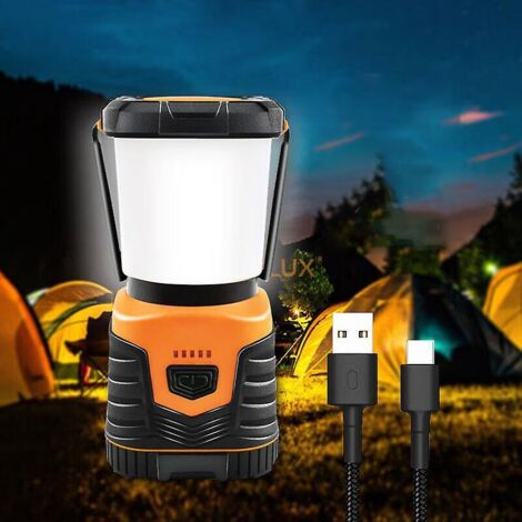lampe De Camping Led Rouge 1500 Lumens Avec 4 Modes D'clairage, Lampe De Recherche Intensit Variable, Fonctionne Sur Batterie, Convient Pour Les (1/5)