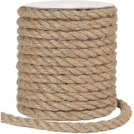(marron)12mm Naturel Corde De Jardin 10m Ficelle Jute Pour Chat Griffoir, Jardinage, Travaux Manuels Dcoratifs (1/5)
