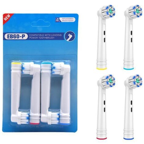 brosses Compatibles Avec La Plupart Des Brosses Dents Lectriques Lot De 4 3 Sets, Ttes De Remplacement Pour Brosses Dents Lectriques (1/3)