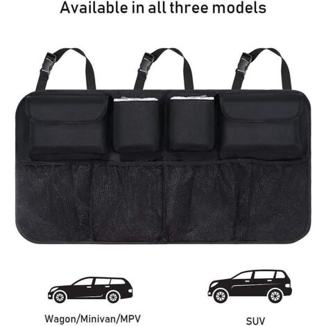 organisateur De Coffre De Voiture, Organisateur De Voiture Rangement Voiture, Multipurpose Pliables Sac De Rangement Voiture, Coffre Rangement Voi (1/5)