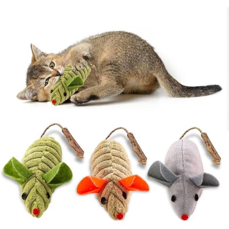 3pcs Toys,souris Et Animaux Interactifs Pour Chats Et Chatons Dintrieur,dental Cat Nip Peluche Jouet,e Chat Mcher Jouet Pour Lexercice (1/5)