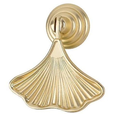 lot De1 Poignes En Forme De Feuille Dor Avec Pendentif En Forme De Goutte (1/5)