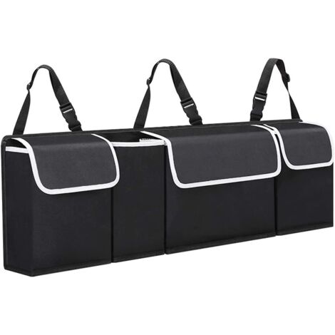 2pcs Rangement Coffre De Voiture, Organisateur Interieur Accessoires Voiture, Organiseur Tissu Oxford Impermable Rangement Voiture Avec 4 Poches (1/5)