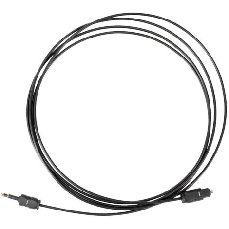 Câble Audio Optique SPDIF 3.5mm Mini-TOSLINK 2M pour Home Cinéma et Hi-Fi