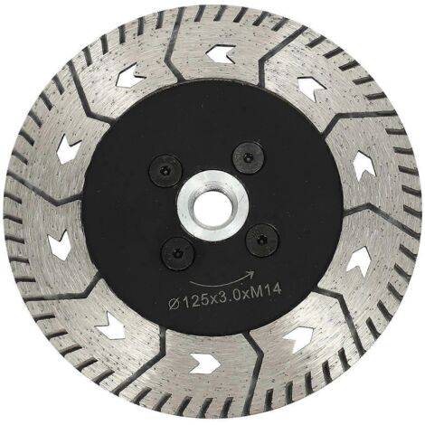 Disque diamanté double face 125mm M14 pour coupe et meulage (1/5)