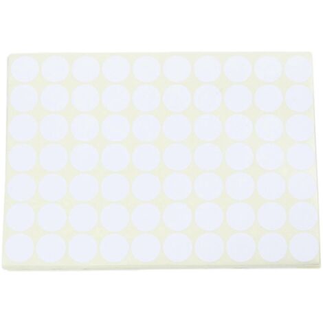 Étiquettes Adhésives Rondes 19mm - Code Autocollant Blanc pour Marquage (1/5)