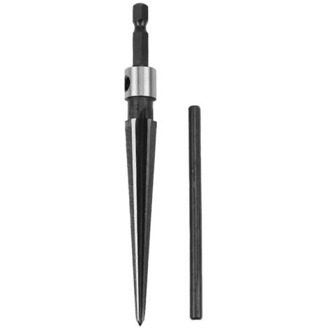 Alésoir à main en acier pour chevilles de guitare, 3-13mm à six pans rainuré (1/5)