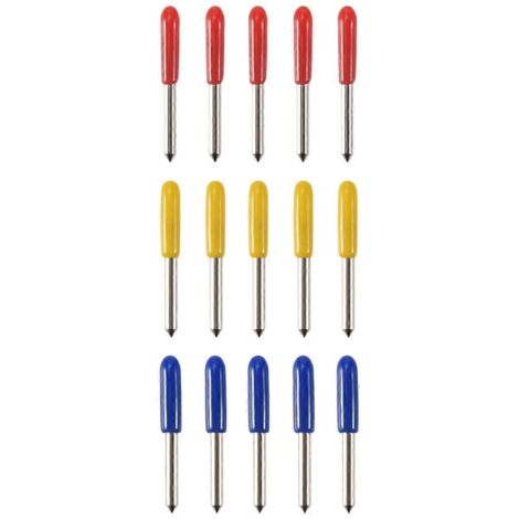 15 pièces lames tungstène 30 45 60 degrés pour découpe vinyle, GCG, couteau de précision (1/5)