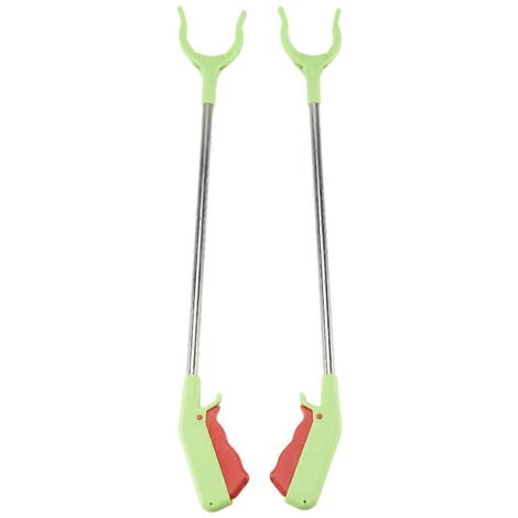 2X Pince Ramasse-Déchets, Outil de Jardin avec Griffe pour Collecte, Longueur 60 cm (1/5)