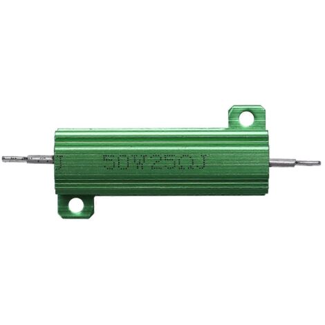Boîtier Aluminium Résistance 50W 25 Ohm à Fixer au Chassis Vert (1/5)