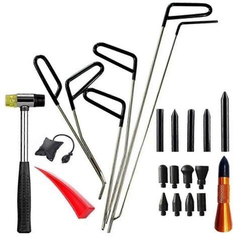 Kit de débosselage de carrosserie avec levier pour outils de réparation automobile - Voir illustration -