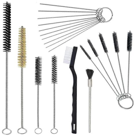 Kit de nettoyage pour pistolet à peinture 17 pièces, outil de nettoyage multi-usages pour pinceaux et pistolets à peinture (1/5)