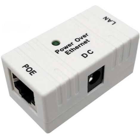 Module adaptateur PoE 100 Mbps 5 V 12 V 24 V 48 V/1 A pour caméra IP - Blanc - (1/5)