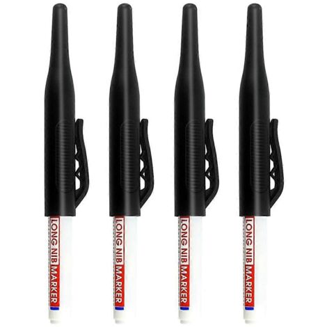 Marqueur de trou profond à tête longue, marqueurs métalliques pour acier noir-- (1/5)
