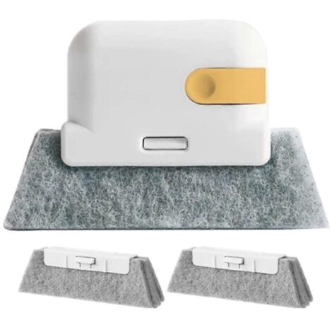 Brosse de nettoyage pour vitres jaunes-- (1/5)