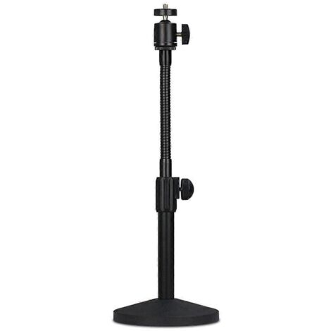 Support de webcam de bureau réglable en métal - Noir (1/5)