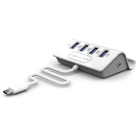 Support de téléphone Hub 4 en 1 avec câble USB-C et adaptateur Spli-Type-C (1/5)