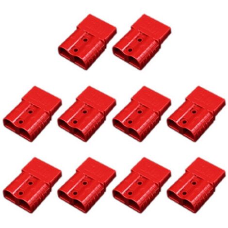 Lot de 10 connecteurs Anderson 120 A avec poignée rouge (1/5)