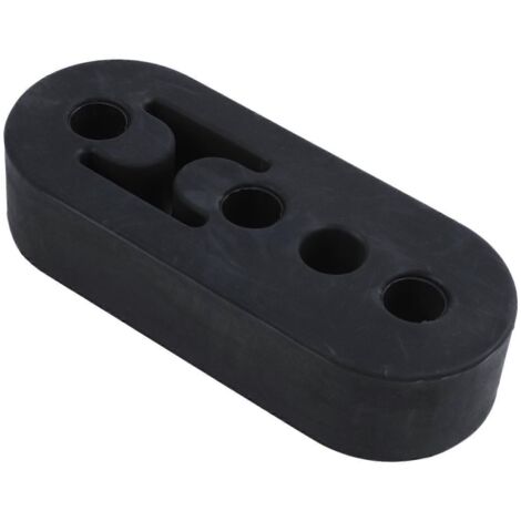 Bague de suspension d'échappement universelle en caoutchouc noir pour voiture --- (1/5)