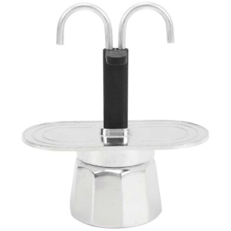 Cafetière 2 tasses, mini-cafetière 100 ml à double compartiment - Voir photo - (1/5)