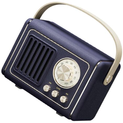 Mini enceinte Bluetooth portable rétro avec connectivité sans fil --- (1/5)