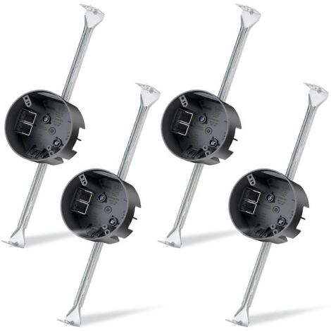 4 supports de ventilateur de plafond, réglables pour boîtier électrique de 14 à 24,5 pouces.