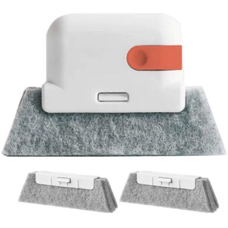 Brosse de nettoyage pour vitres orange-- (1/5)
