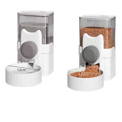Distributeur automatique de nourriture pour chiens et chats, gamelle d'eau --- (1/5)