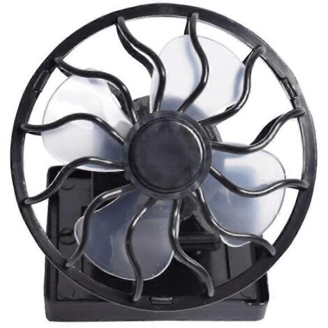 Ventilateur solaire à pince avec capuchon, petit ventilateur solaire électrique. (1/5)