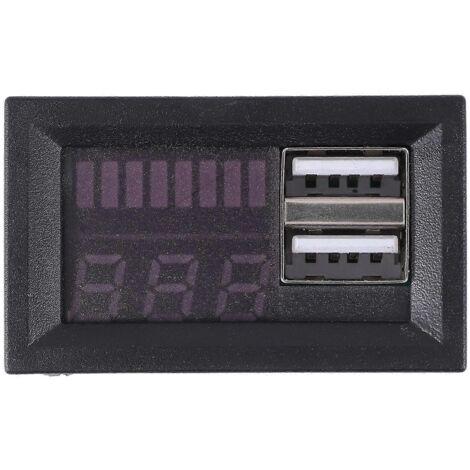 Voltmètre numérique à affichage LED rouge pour véhicules, sortie batterie 12,6 V (1/5)