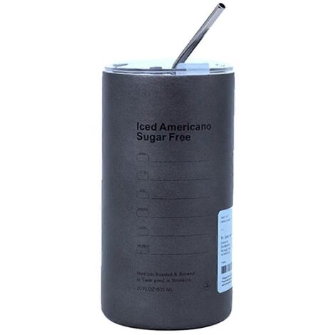 Tasse à café en acier inoxydable argentée (1/5)