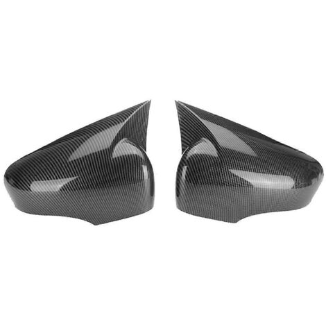 Coque de rétroviseur latéral pour Renault Clio, motif fibre de carbone. (1/5)