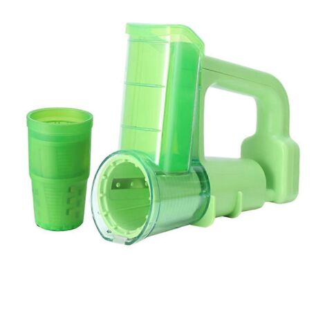 Râpe-légumes électrique multifonctionnelle à rouleau, verte-- (1/5)