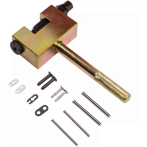 Kit d'outils pour rivets de chaîne de distribution d'arbre à cames de moteur automobile-- (1/5)