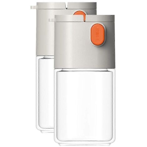 Bouteille de contrôle du sel et d'assaisonnement Gris blanc-- (1/5)