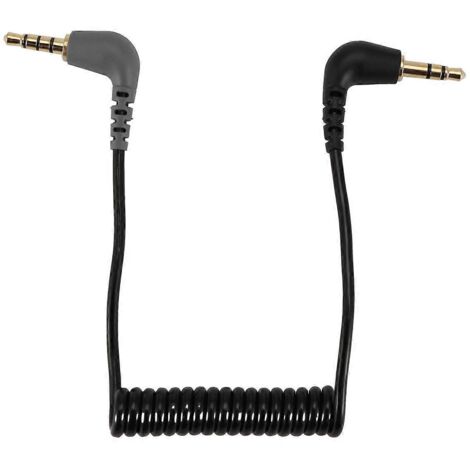 Câble de remplacement pour microphone TRS vers TRRS, fil enroulé à ressort -- (1/5)