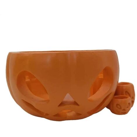 Porte-gobelet décoratif citrouille pour Halloween (1/5)