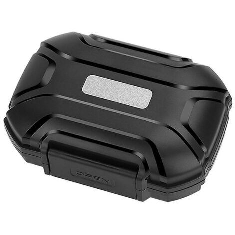 Boîte de rangement pour écouteurs grande capacité, noir mat (1/5)