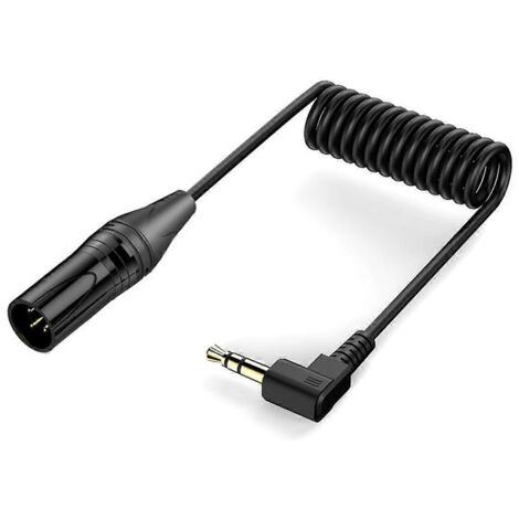 Câble audio XLR 3,5 mm vers XLR mâle - Cordon audio auxiliaire (1/5)