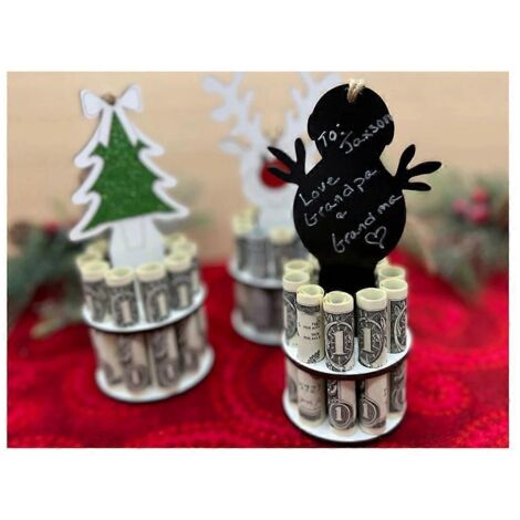 Décorations de Noël en forme de tirelire, tirelire décorative pour les fêtes -- (1/5)