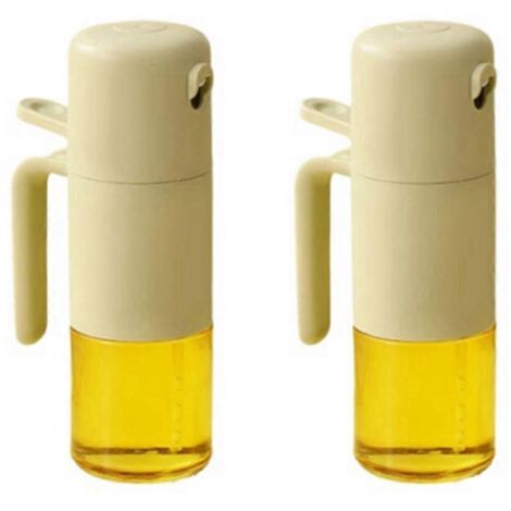 Bouilloire à huile en verre pour usage domestique et extérieur, bouteille à huile double usage V-- (1/5)