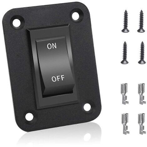 Interrupteur marche/arrêt 12 V 20 A 4 broches DPST à bascule pour panneau d'éclairage de camping-car (1/5)