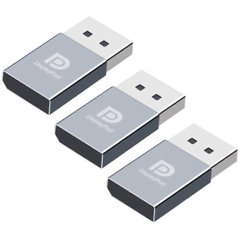 Lot de 3 bouchons factices DisplayPort 4K pour affichage virtuel EDID - (1/5)