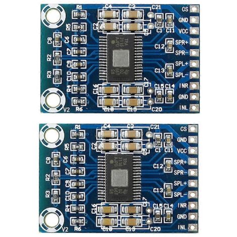 2 amplificateurs numériques miniatures TPA3116D2 DC12V-24V Classe D 50W+50W-- (1/5)
