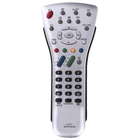 Télécommande de remplacement pour téléviseur LCD domestique compatible avec les modèles GA387WJSA et GA085WJSA. (1/5)