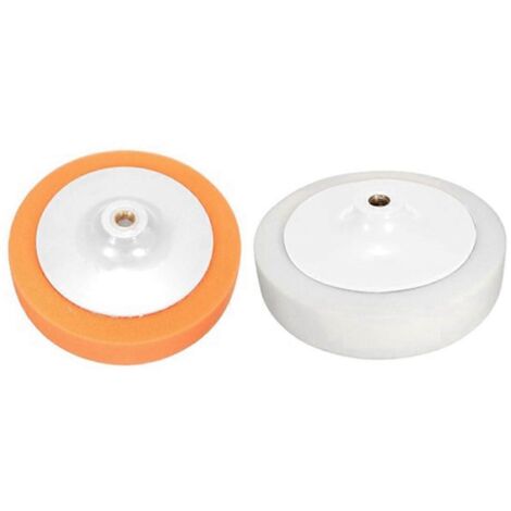 Lot de 2 tampons de polissage en éponge douce de 180 mm (7 pouces) avec filetage M14 (1/5)