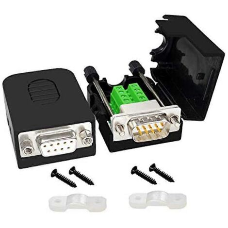 Connecteur DB9 sans soudure RS232 D-SUB série vers terminal à 9 broches-- (1/5)