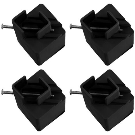 Coussin de rehaussement de meuble réglable, coussin de rehaussement de pied de lit, noir-- (1/5)