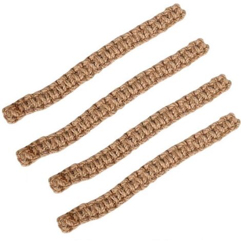 Corde de coton marron tissée à la main et à motifs changeants -- (1/5)
