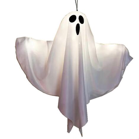 Guirlande lumineuse LED fantôme blanche à suspendre, pour décoration intérieure et extérieure. (1/5)
